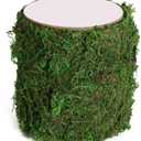 Moss Roll, Dried Moss for Crafts, Moss Table Runner for Fairy Gardens, Wedding Woodland Decor, Preserved Moss Mat for Table Decoration (4" W x 48" L)