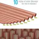 1/2"OD Copper Pipe, 0.04 inch1mmWall Thickness 12" Length Polished Hollow Copper Round Tube Cut Lengths for DIY Crafts, Repair, Model Building, Electrical Projects(2 Pcs)