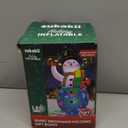 12FT Giant Christmas Inflatables Snowman Decorations Built-in Music Box & 360 Rotation 3-Colored LEDs Huge Christmas Inflatable Large Tall Snowman Christmas Blow Ups Decoration Outdoor Xmas New Year