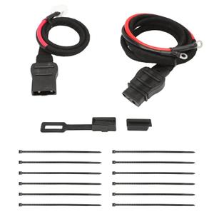 2 Pin Battery Cable Harness Truck and Plow Side Fits Western Fisher Snow Plow, with Dust Cover, Replaces 21294 61169 8274