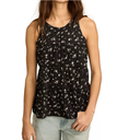 Lucky Brand women's printed high-neck tiered tunic xs