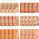 Yexiya 24 Pieces Thanksgiving Paper Gift Bags with Handles Bulk Fall Thanksgiving Pumpkins Maple Leaves Goodie Candy Treat Bags Fall Supplies for Kids Party Favors Supplies