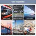 CNQLIS 10 Pcs 45 Degree Angle Bracket Fitting for 1-5/8 Strut Channel, Comes with 40 Bolts 4 Hole Corner Brace Connector, 3/16" ThickThick