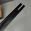 Outwater Plastics Black 1" Styrene Plastic U-Channel/C-Channel 46 Inch Lengths (Pack of 3)