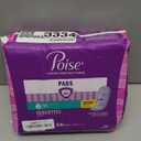 Poise Incontinence & Postpartum Pads for Bladder Leaks, 3 Drop Light Absorbency, Regular Length, 54 Count, Packaging May Vary