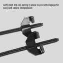 Fekuar 15" 380MM Coil Spring Compressor Tool, Heavy Duty Auto Suspension Compression Remover Installer Tool Set of 2 Black
