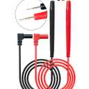 HengTianMei Flexible Multimeter Test Lead Kit, CAT III 1000V 10A, Volt Test Lead for Measurement Accurately with Standard 4mm Banana Plug, for Most Brands Digital Multimeters, Electronic Clamp Meter