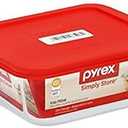 Pyrex Simply Store 4Cup/950ml Square Red PC