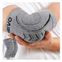 CAMBIVO 2 Pack Elbow Brace for Women and Men, Elbow Compression Sleeve for Tendonitis, Golf Elbow, Tennis Elbow, Arthritis, Bursitis, Weightlifting, and Basketball (Large, Grey)