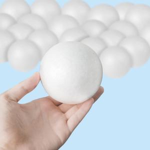 Polystyrene Craft Balls 4 Inch -White Art Decoration Foam Balls, Household, School Projects, Christmas and Easter Party Decorations(24 Pack)