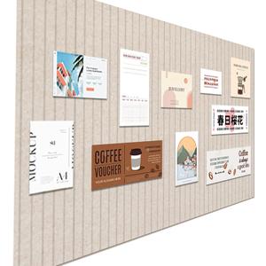 Large Felt Wall Tiles Cork Boards for Office Cubicle, 35"x23.6" Felt Bulletin Board Tiles Pin Board for Walls Home Decor, Noise Reduction Boards Panels for Photos Memos, 6-Pack, Dark Camel