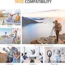 71 Camera Tripod Aluminum Tall Tripod Stand Compatible with Canon Nikon with Wireless Remote Phone Holder and Bag Max Load 6.6 LB