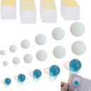 17 PC Belly Button Plug Belly Button Shaper Post Tummy(11 Different Sizes) and 30pc Breathable Belly Button Patch