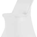 HAINARverS Folding Chair Covers, 100PCS Upgrade Universal Fitted Stretch Spandex Chair Cover Protector for Wedding,Party,Banquet, Celebration (White, 100 PCS)
