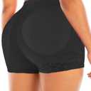 Women Butt Pads Fake Butt Lifter Shapewear Padded Panties Hip Enhancer Pads Body Shaper Tummy Control (Black, L)