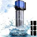 coospiderrepta Aquarium Filter for 100300 Gallons Tank, Powerful 660GPH Internal Fish Tank Filter, Pump Submersible Filter with Sponge for Large Fish Tanks, Turtle Tanks