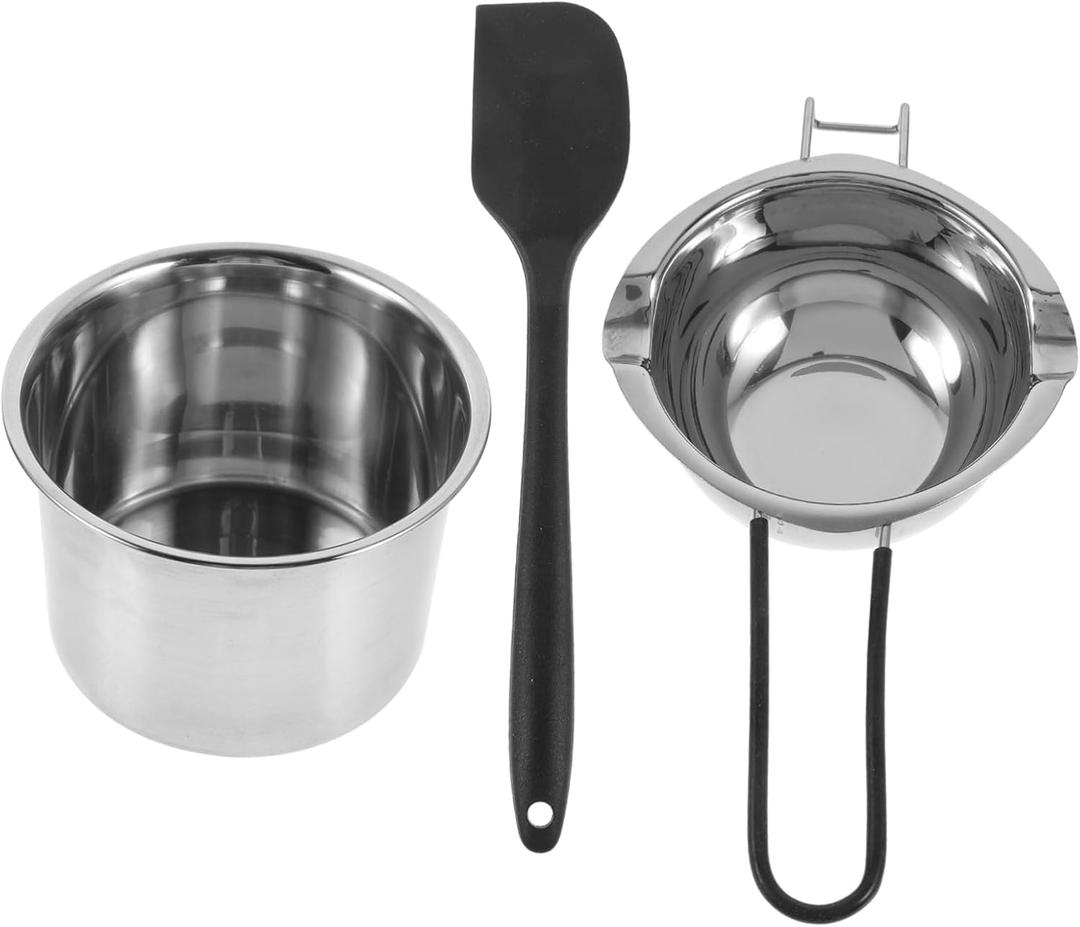 Melting Pot Set Stainless Steel Double Boiler Pot for Cooking Baking and More Random Color