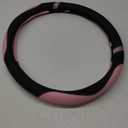 Cxtiy Steering Wheel Cover for Women Leather Universal Steering Wheel Covers for Car 15 inch (Pink)