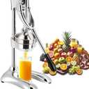 commercial Juicer Machine Cast Iron Citrus Juicer for Lemon, Lime, Orange Juice - Professional Squeezer and Crusher, Stainless Steel Heavy Duty Manual Orange Juice for Commercial Home Restaurant Use