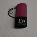 Sfee 2 Pack Microfiber Travel Towel, Quick Dry Towel Camping Towel Large Beach Towel Super Absorbent Compact Lightweight Sports Gym Towels for Gym, Hiking, Pool, Backpacking, Bath, Yoga (L 60"x30"+24"x15", Hot Pink)