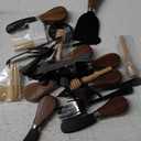 Charcuterie Boards Accessories(29 PCS) Cheese Spreaders for Charcuterie Board Mini Serving Spoon Fork Tongs Blank Toothpick Flags Bowl (Black)