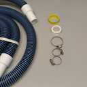 1.5 Inches Pool Hoses for Above Ground Pools,1-1/2" Diameter Pool Pump Replacement Hose,2 Pack 3 Feet Vacuum Hose Universal 1.25/1.5 Inch Combo Hose Adapter with Clamps and Tape