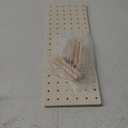 3 Pcs Wood Pegboard Drawer Organizer with 24 Pegs Wooden Peg Board Drawer Shelf Organizer Adjustable Peg System for Dishes Plate Pot Container Cookware Utensil Kitchen(17.72 x 5.91 in)