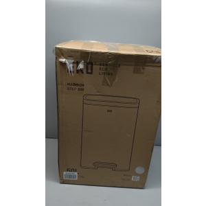 EKO Madison Matte Stainless 50 Liter/13.2 Gallon Step Trash Can w/Inner Liner - Fingerprint Resistant Finish
