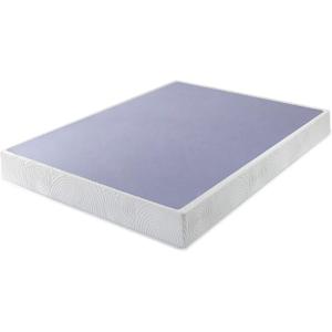 Zinus Metal Box Spring with Wood Slats /7.5 Inch Mattress Foundation/Sturdy Steel Structure/Easy Assembly, King