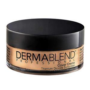 Dermablend Cover Crme Full Coverage Foundation Makeup, Hydrating Cream Concealer for Dark Circles and Blemishes, Maximum Coverage with Mineral Sunscreen SPF 30, 1 OZ (45W Hazelnut Beige: For medium-tan bronzed skin tones with warm undertones), BBD:03/2027