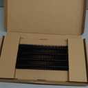 5/16" Transmission Oil Cooler Kit, Universal Aluminium Black alloy 4 Pass Ultra-Cool Tube and Fin Oil Cooler Kit Compatible with Ford Chevrolet Dodge Ram Truck