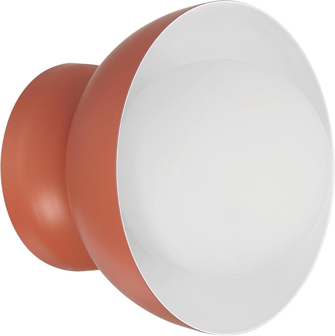 Craftmade 59161-BCY Ventura Dome Wall Sconce, 1-Light 60 Watts, Baked Clay, Bulb(s) Not Included