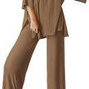 Two Piece Sets For Women Summer Fashion Lounge Matching Set 2025 Travel Vacation Airport Outfits Clothing, XL