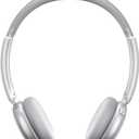 LORELEI Q60 Wireless Bluetooth On Ear HeadphonesBuilt-in Micphone, 40 Hours Up Battery Life, Lightweight Bass Mode, Memory Earmuffs (Silver)