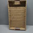 Rattan Organizer with Leather Handles  Decorative Wicker for Home Decor  Versatile Storage & Serving Solution for Kitchen and Living Room (Medium-Rectangle)