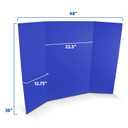 Flipside Products 36” x 48” Foam Project Boards for Presentations, Science Fair, School Projects, Event Displays and Trifold Picture Board - Blue - 3/16'' Thick 3 Pack