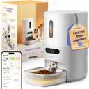 Automatic Cat Feeder, WiFi & Smart Scale, Remote Feeding
Tracks Pet's Food Intake, 3.6L Timed Food Dispenser, Up to 10 Meals Per Day, Dual Power Supply, Stainless Steel Bowl