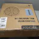 20 Inch Industrial Wall Mount Fan, 5200 CFM Industrial Metal Wall Fans with Poweful Motor, 3 Speed, Heavy Duty Construction Indoor for Warehouse, Workshops, and Garage, UL Listed