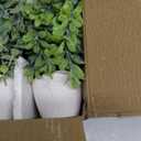 FAVOWREATH 4 Pack Fake Plants Ceramic Mini Artificial Greenery Potted Plants for Home Decor Office Decor Room Decor Farmhouse Decor Indoor Table Bathroom Decor