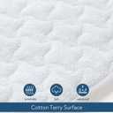 Bassinet Mattress Pad Cover 20" x 28"-Fit for Graco Travel Lite Crib/Sense2Snooze, Guava Lotus, Maxi-COSI Swift Lightweight, Waterproof Quilted Bassinet Mattress Protector