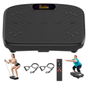 Vibration Plate Exercise Machine, Vibration Plate Platform for Lymphatic Drainage, 200 Adjustable Speeds Power Shaping Vibrating Plate Helps Weight Loss, Shaping, Max Weight 450 Lbs