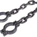 Halloween Chain, Plastic Wrist Shackles Prison Handcuffs Links for Halloween Haunted Decoration Costume Party Trick Props