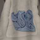 Lucakuins Baby Lounger, Bionic Design Baby Lounger for Newborn 0-24 Months, Soft Organic Cotton Breathable Lounger for Infants (Blue Newborn Lounger)