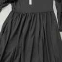 DEARCASE Women's Maxi Dress Long Sleeve Crewneck Loose Plain Casual Empire Waist Fall Party Long Dresses with Pockets