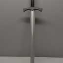 Hero's Edge G-JS101 Foam Excalibur Sword, 28" silver