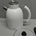 ASCOT Electric Kettle, Stainless Steel Tea Boiler 1.6qt 1500W Retro Tea Heater & Boiling Kettle, Auto Shut-Off and Boil-Dry Protection(White)