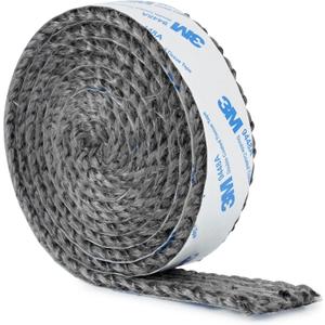2 x Stanbroil Stove Gasket Tape, 1" Width, 1/8" Thick 72" Length Self Adhesive Flat Gasket for Stoves and Fireplaces, High Temperature Fiberglass Gasket Tape