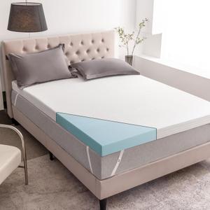 3 Inch Gel Memory Foam Mattress Topper Twin Size, Cooling Bed Topper with Removable Cover, Soft & Pain Relief & Breathable, CertiPUR-US & Oeko-Tex Certified