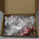 Blosssound 12 Pcs Christmas Polar Animal Ornaments 3D Christmas Tree Ornaments with Mini Scarves White Winter Tree Decorations Polar Bear Fox Squirrel Owl Hanging Pendant Figurines Party Favors