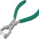 The Beadsmith Metal Bending Pliers Pliers With Curved Nylon Jaws for Ring Shaping, 5.75 Inches, w/Double-leaf Springs, Non-Marring
